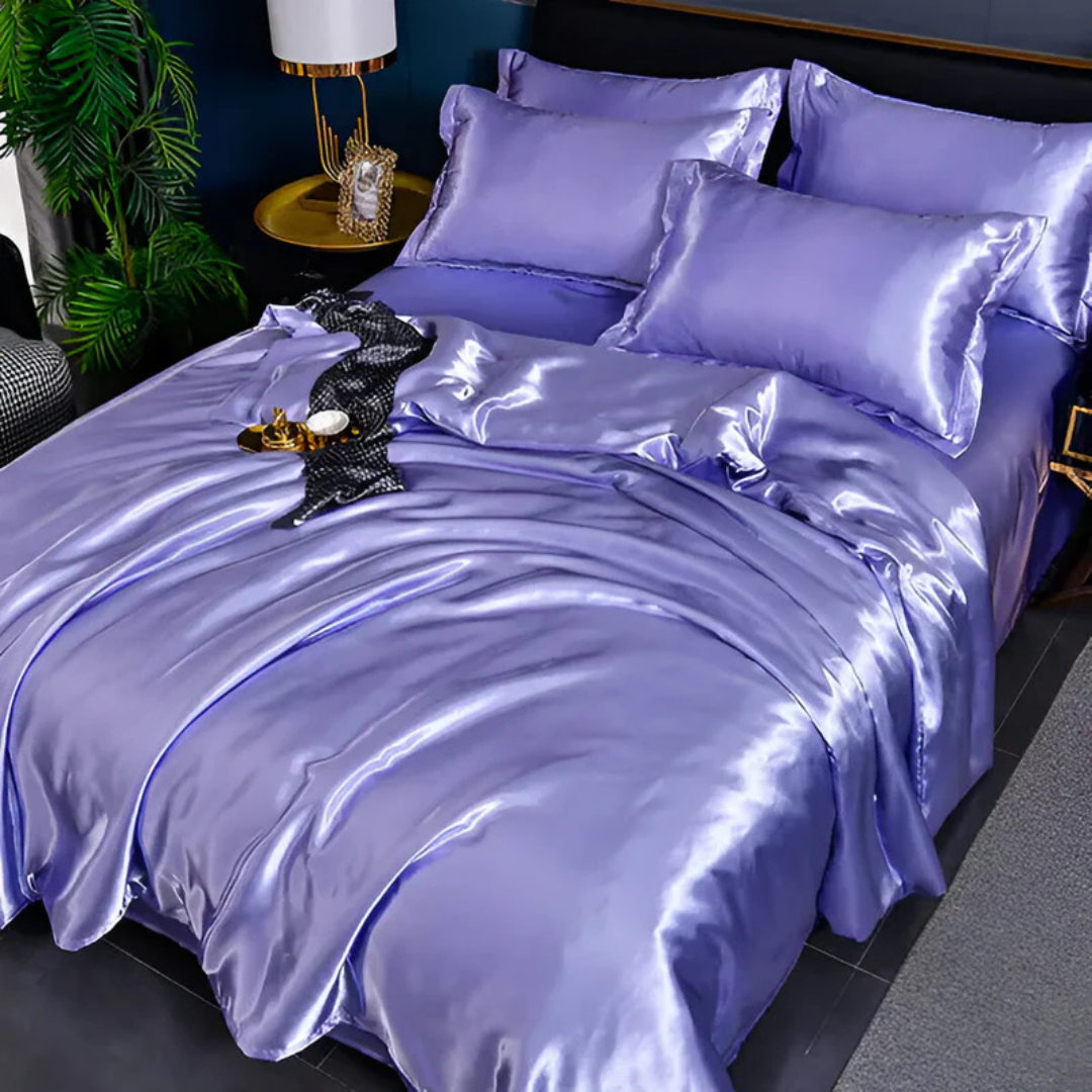 Luxury Soft Satin Duvet Cover Bed Set