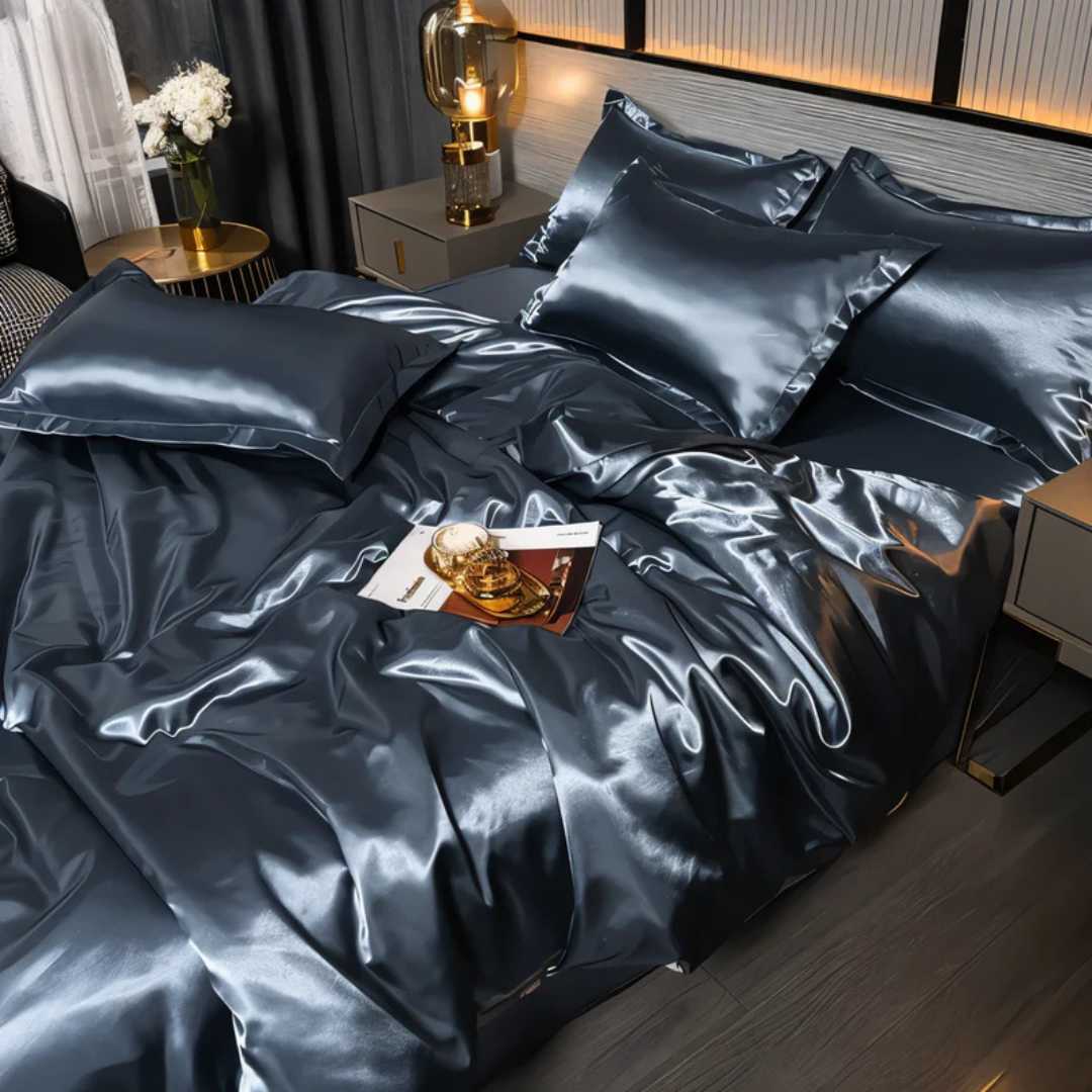 Luxury Soft Satin Duvet Cover Bed Set