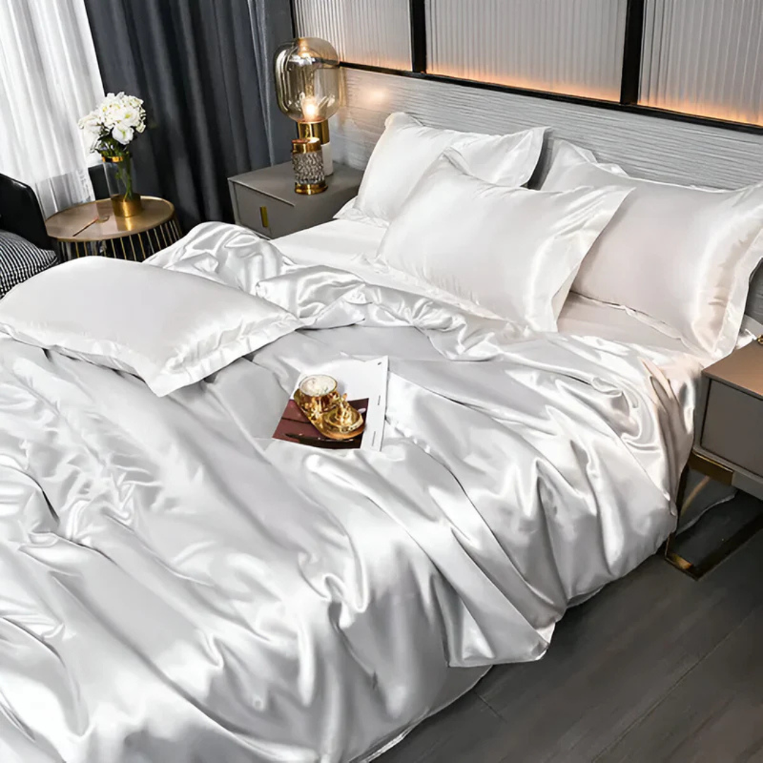Luxury Soft Satin Duvet Cover Bed Set