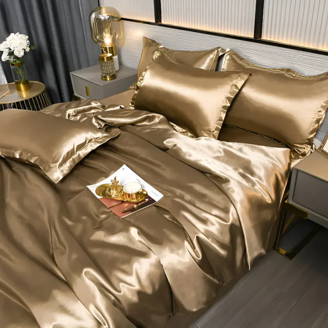 Luxury Soft Satin Duvet Cover Bed Set