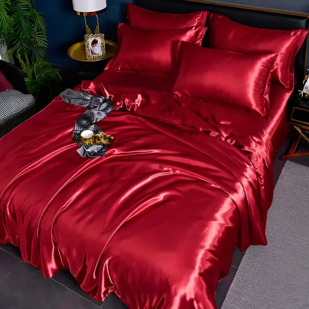 Luxury Soft Satin Duvet Cover Bed Set