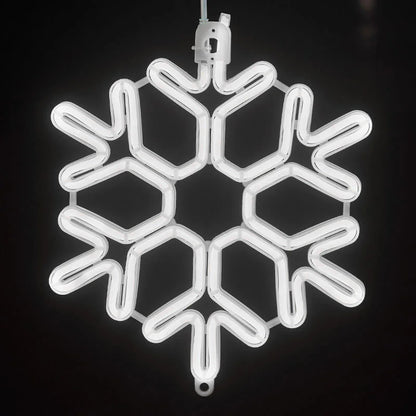 Colorful Winter Snowflake String Lights