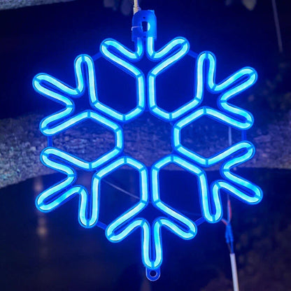 Colorful Winter Snowflake String Lights