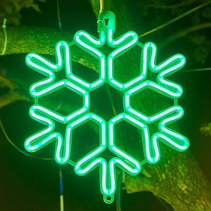Colorful Winter Snowflake String Lights