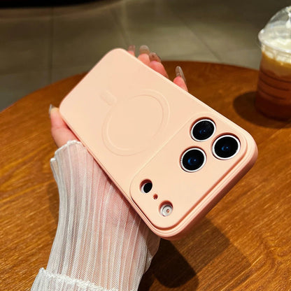 Flexible Magnetic Silicone iPhone 17 Case