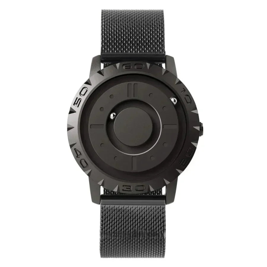Unique Magnetic Sphere Leather Watch