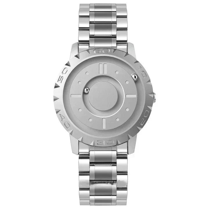 Unique Magnetic Sphere Leather Watch