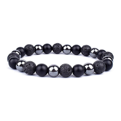 Stylish Magnetic Black Stone Bracelet