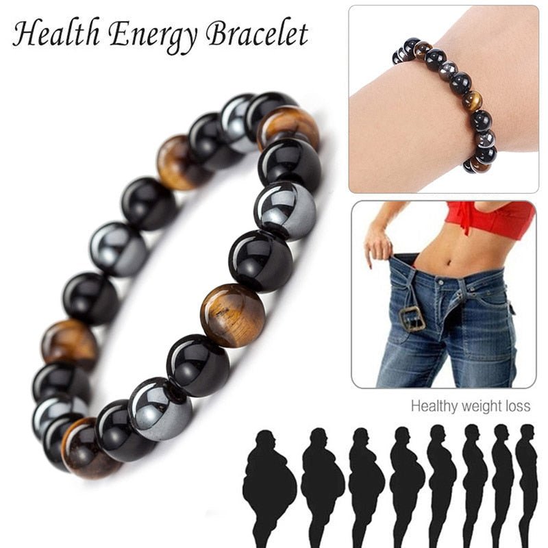 Stylish Magnetic Black Stone Bracelet