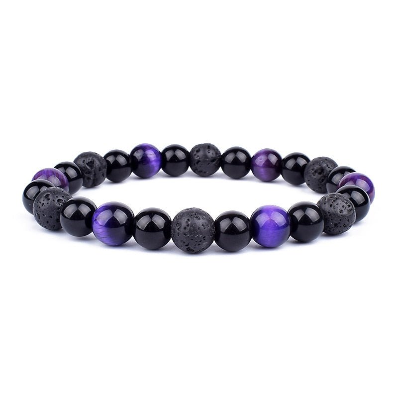 Stylish Magnetic Black Stone Bracelet
