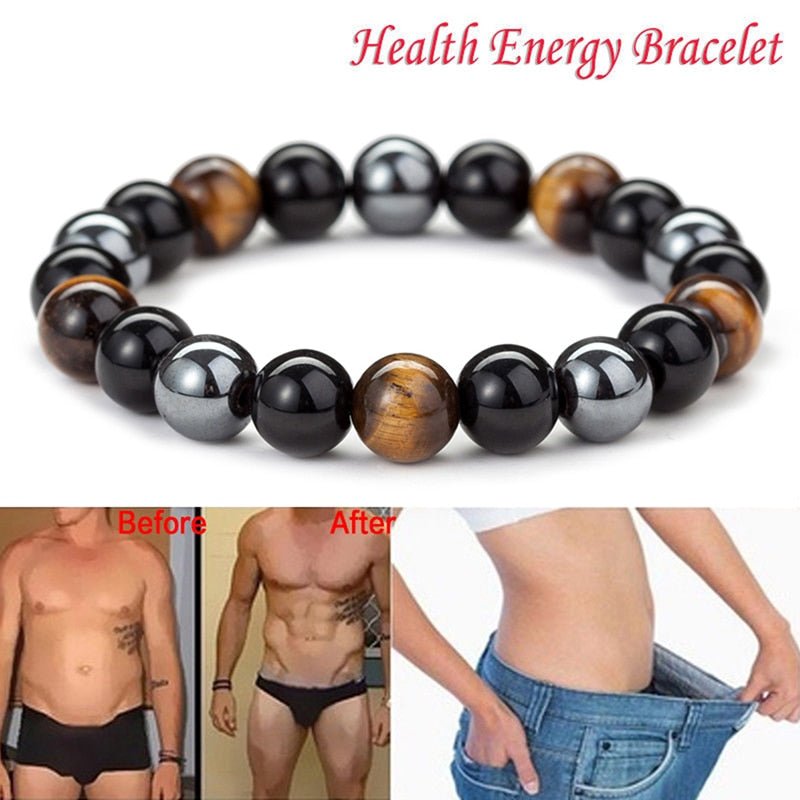 Stylish Magnetic Black Stone Bracelet