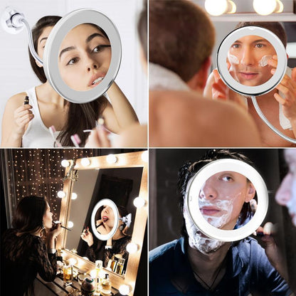 Bright 10x Magnifying LED Vanity Mirror