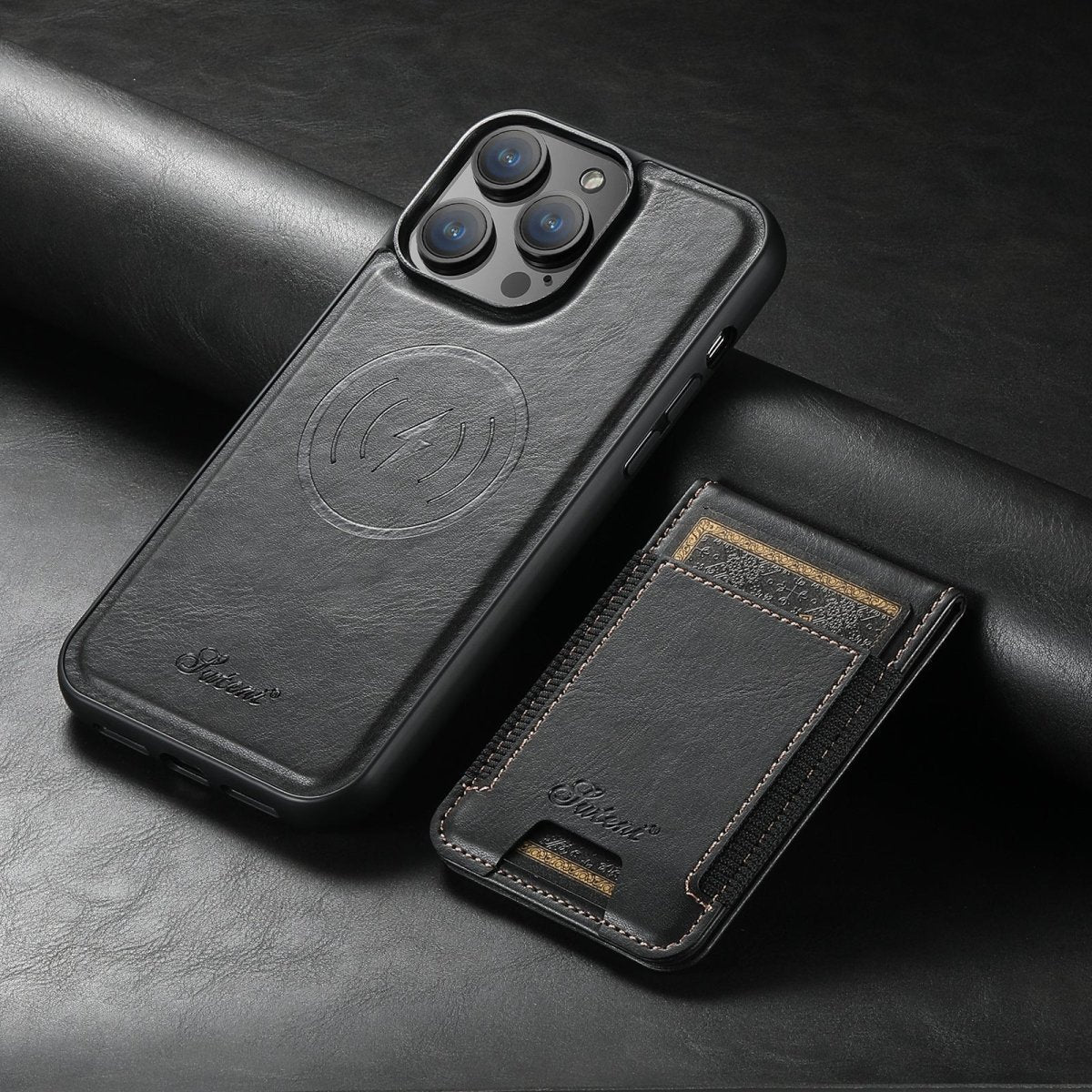 Premium Leather Phone Case with Card Slot and MagSafe