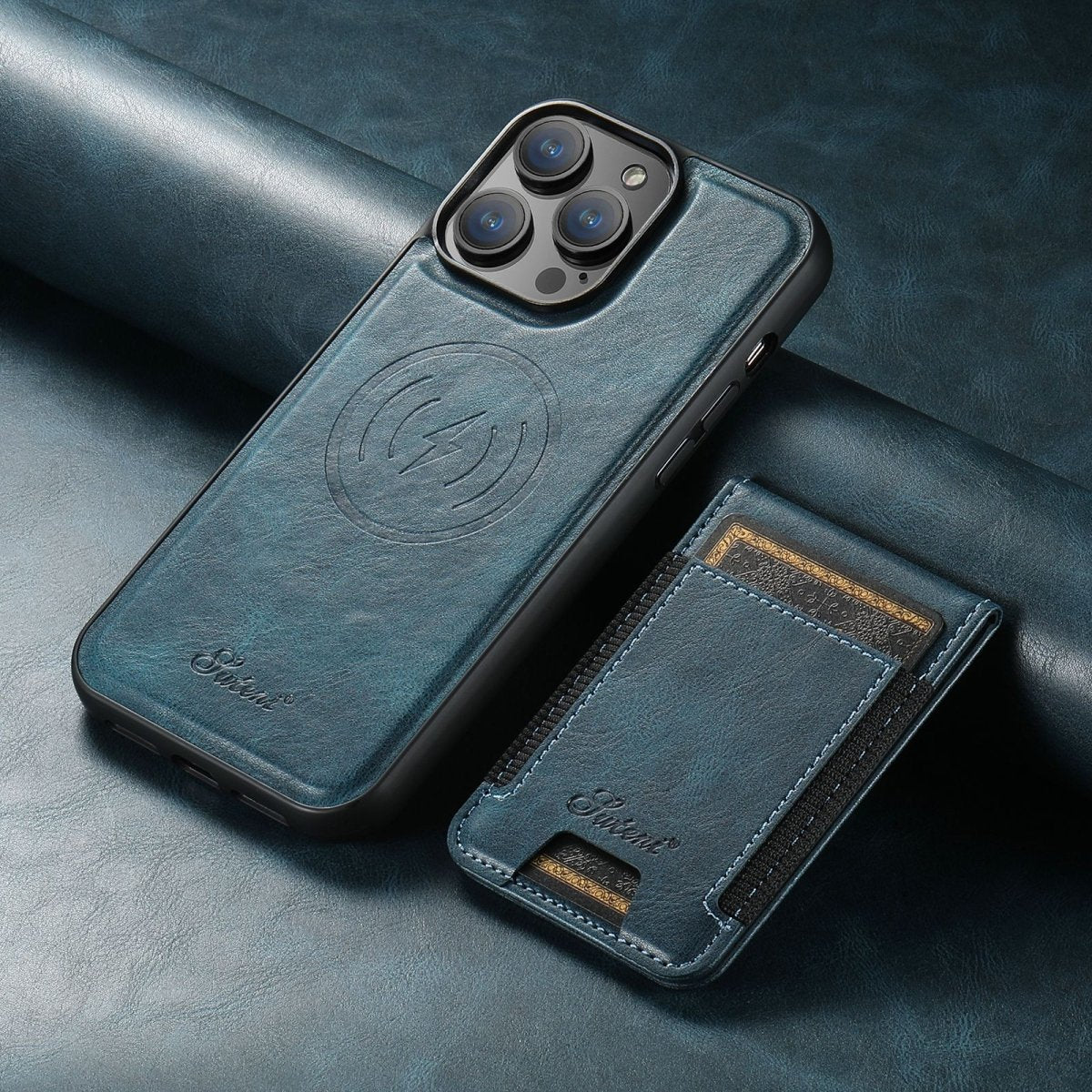 Premium Leather Phone Case with Card Slot and MagSafe