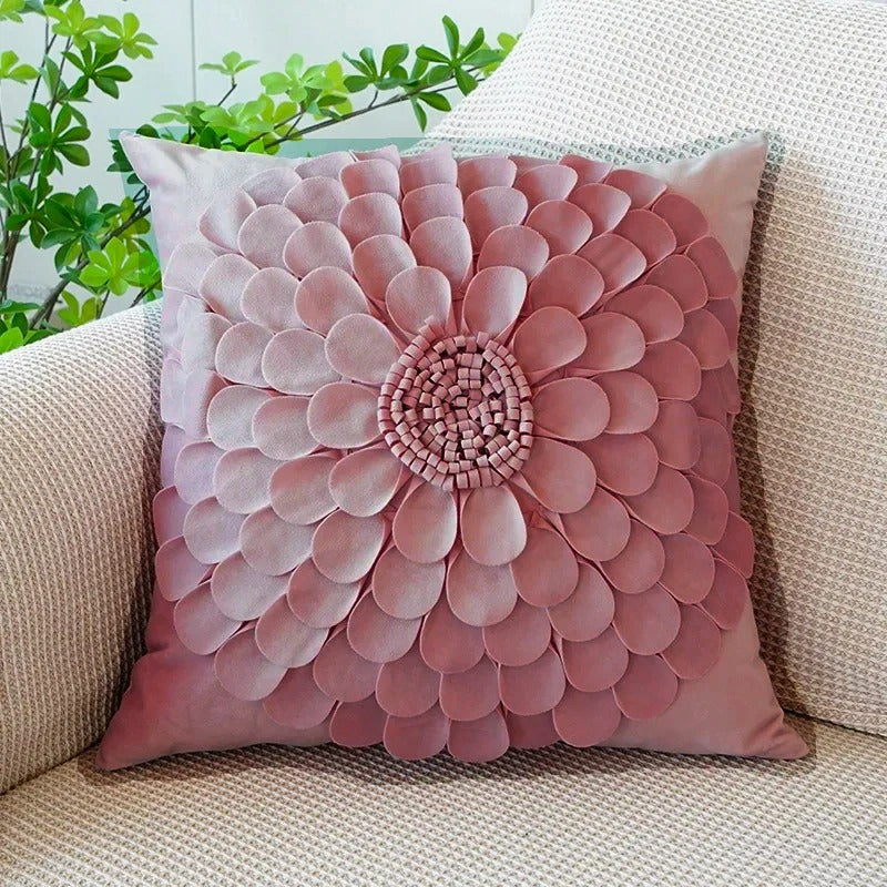 Soft Pink Rabbit Cushion Cover