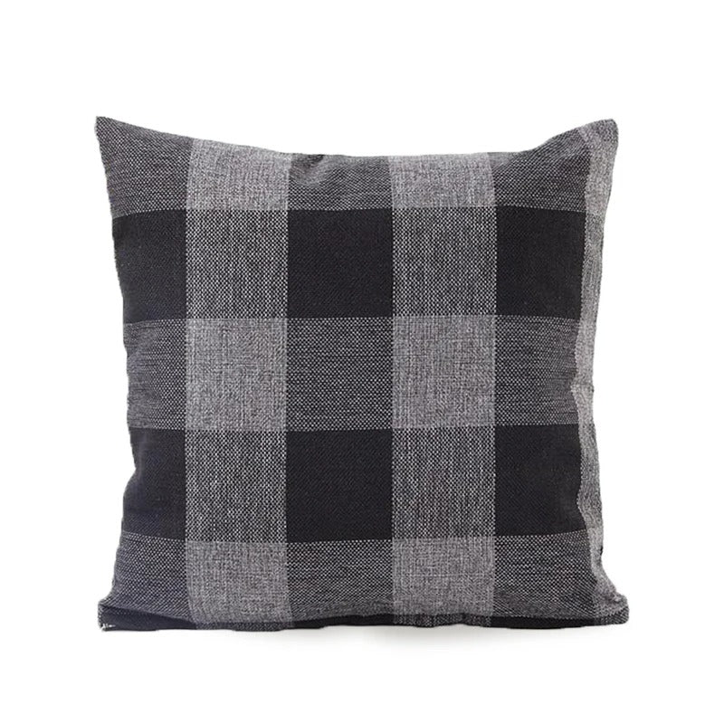 Classic Plaid Home Cushion Cover