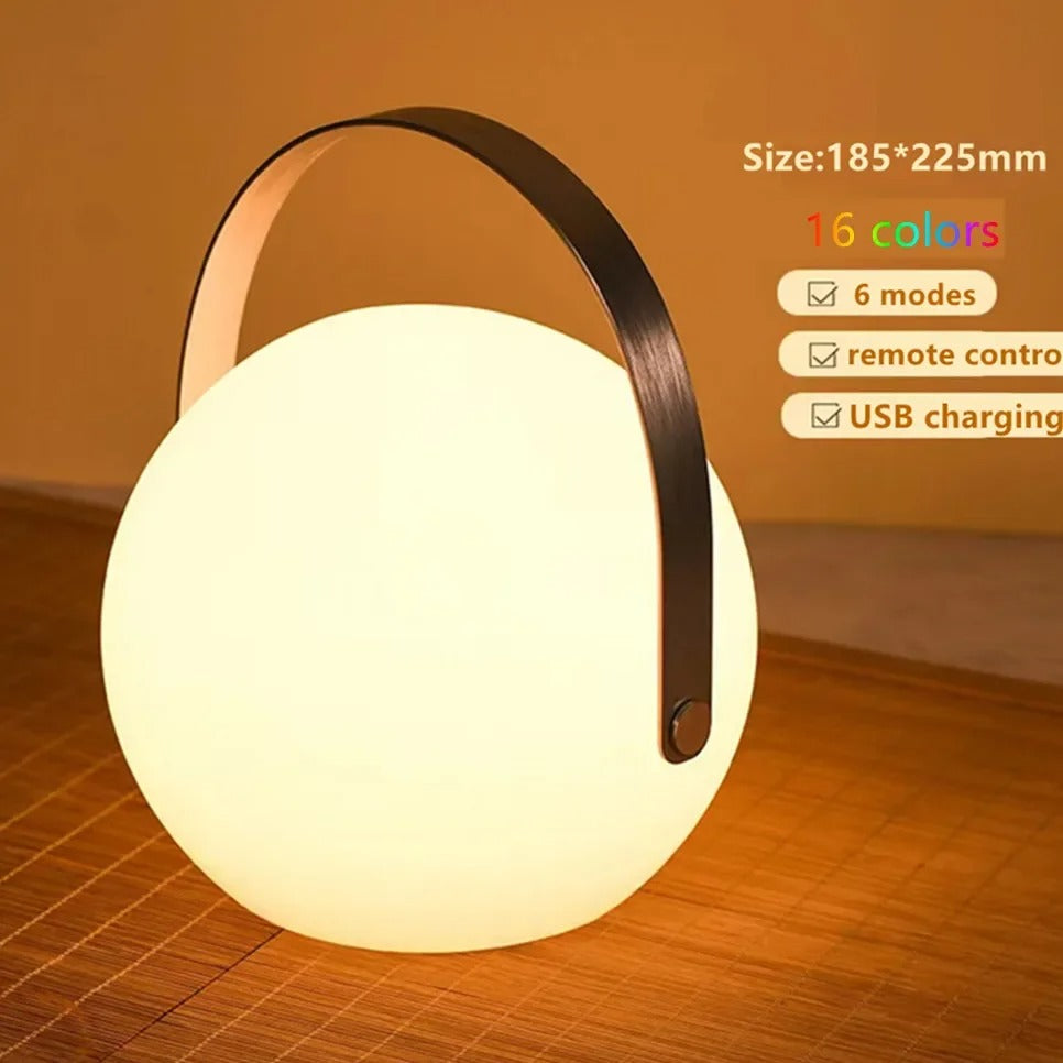 Compact Wireless LED Table Lamp with Remote