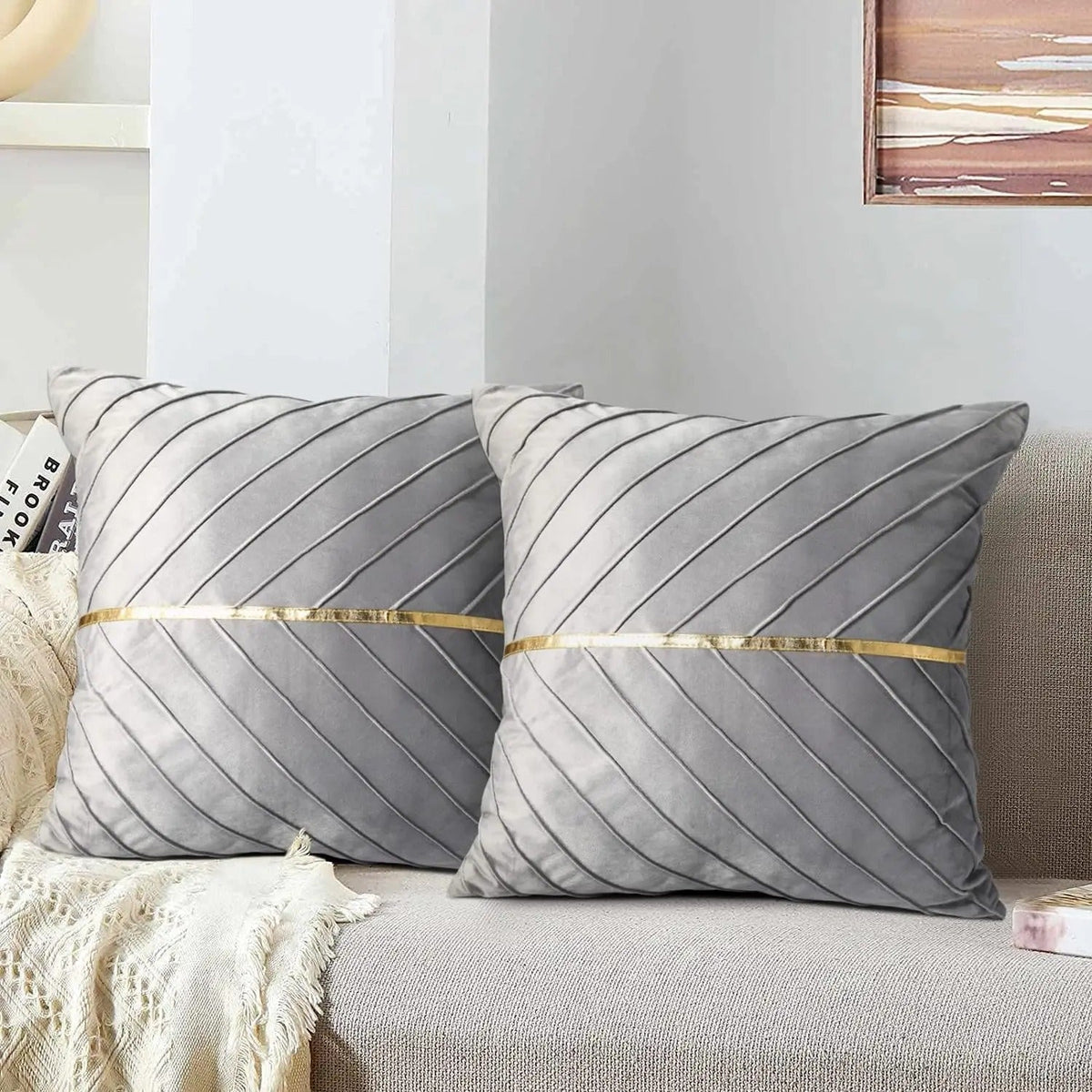 Elegant Black Velvet Cushion Cover