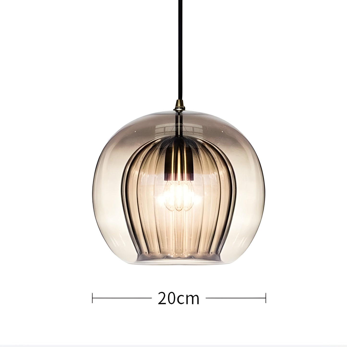 Elegant Glass Drop Pendant Lamp