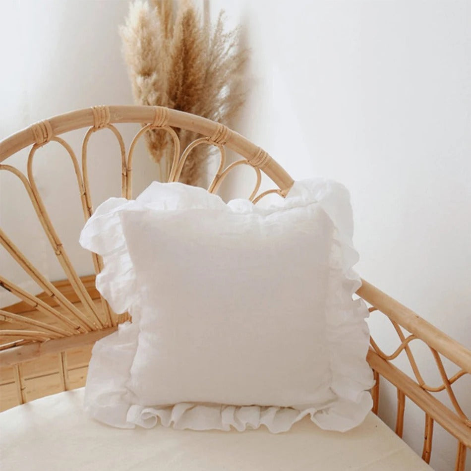 Soft Ruffled Pillow Cover