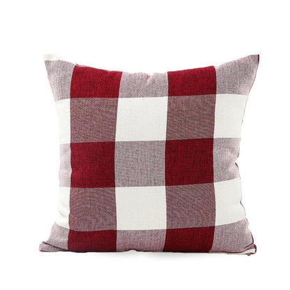 Classic Plaid Home Cushion Cover