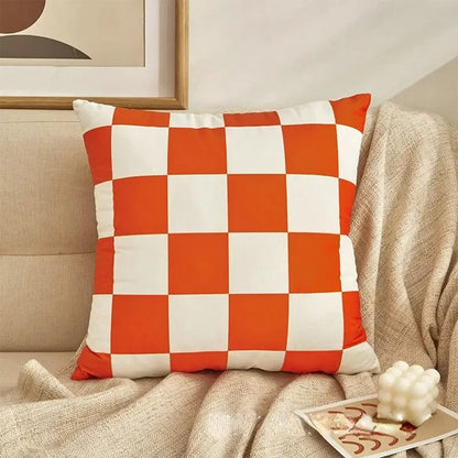 Modern Checkered Pillow – Chic Home Decor Accent
