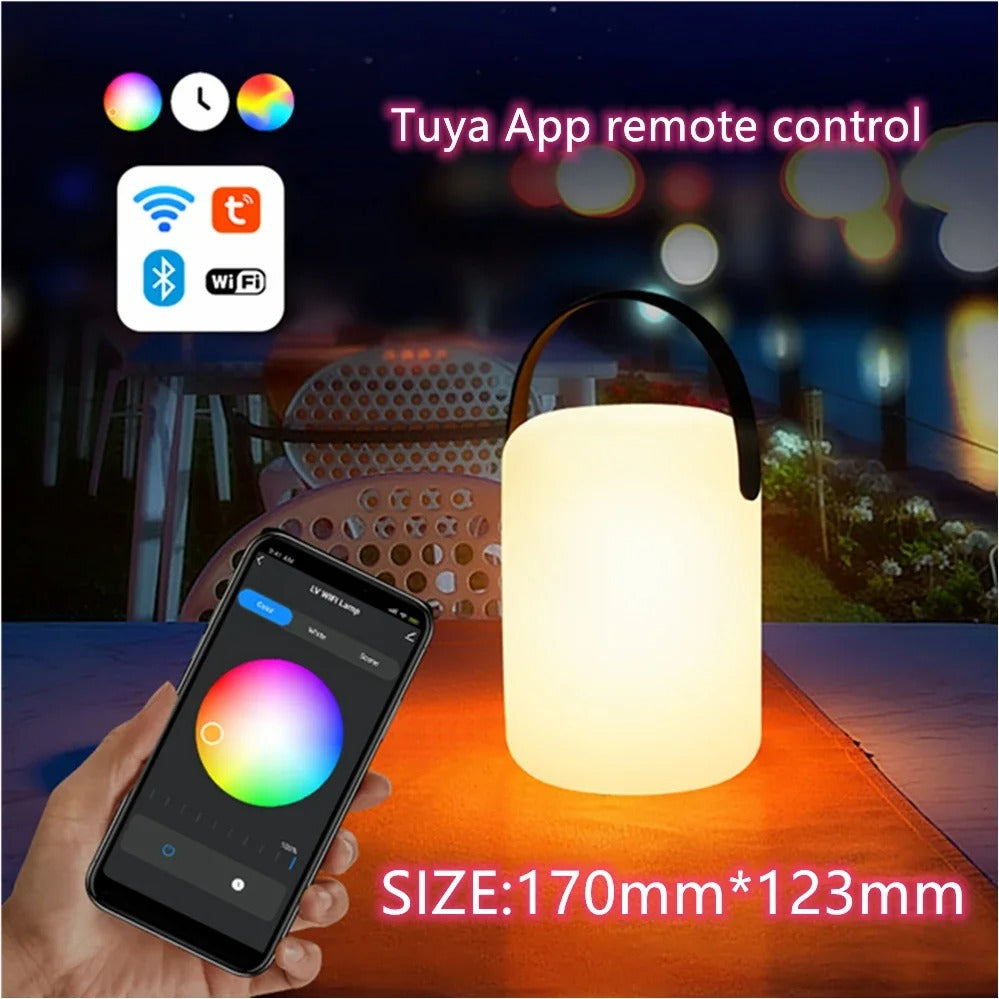Compact Wireless LED Table Lamp with Remote