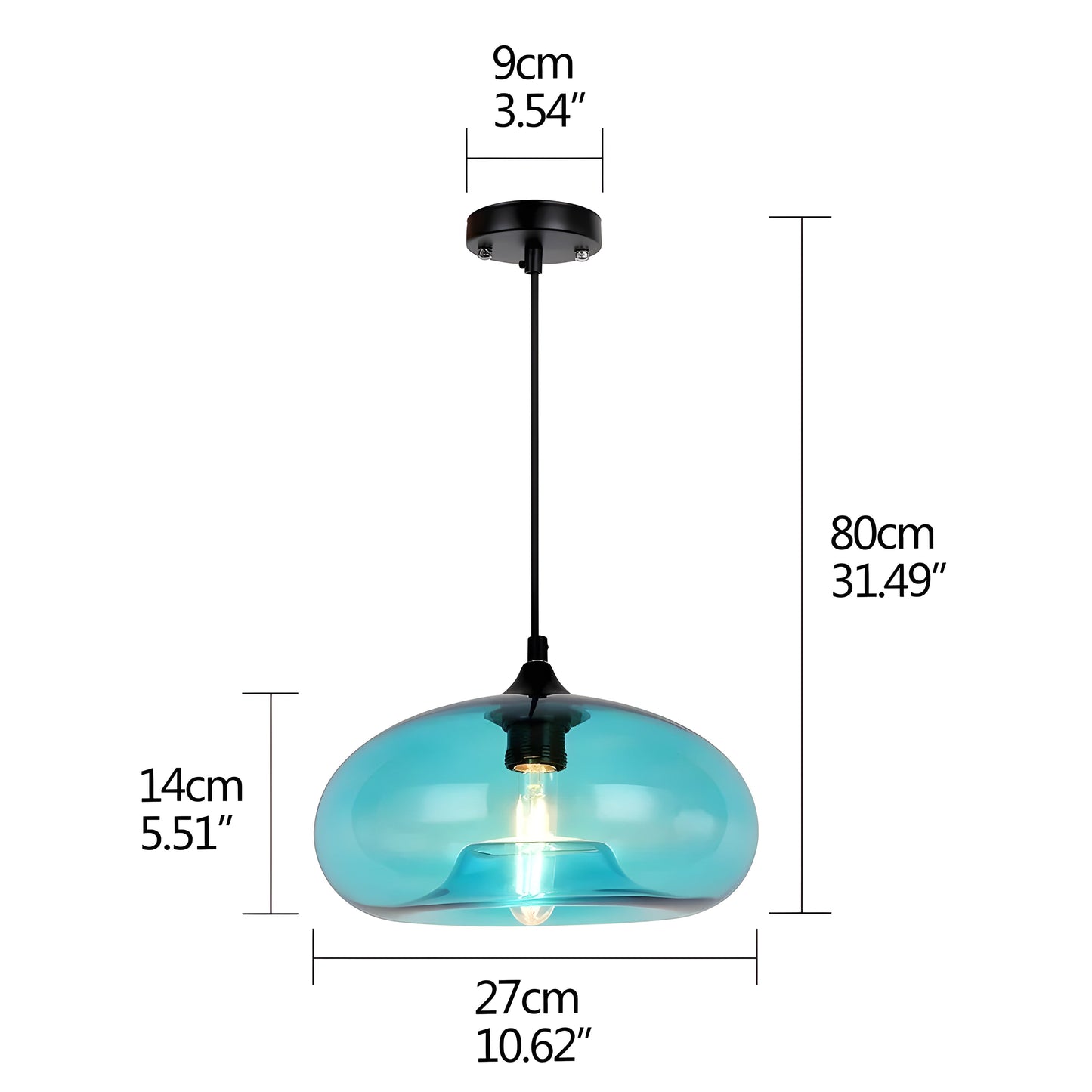 Stylish Glass Hanging Light