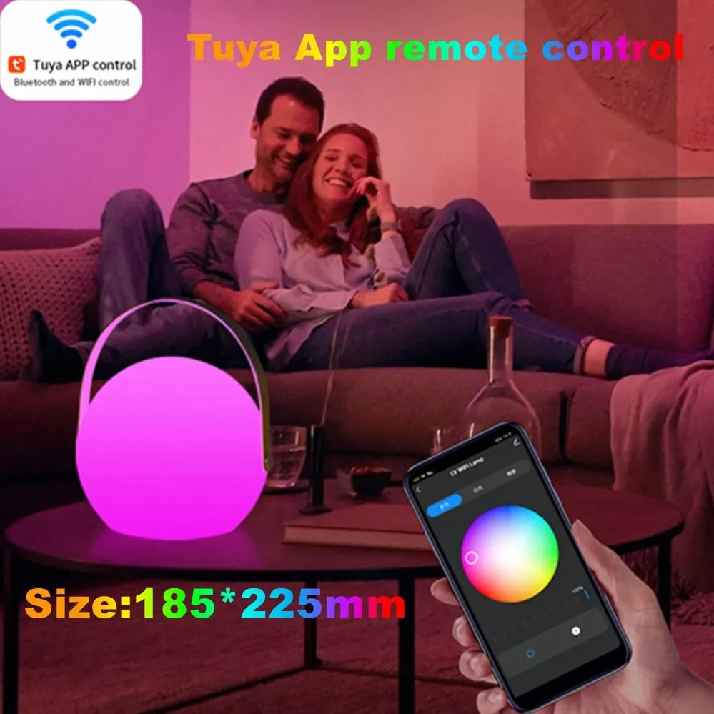 Compact Wireless LED Table Lamp with Remote