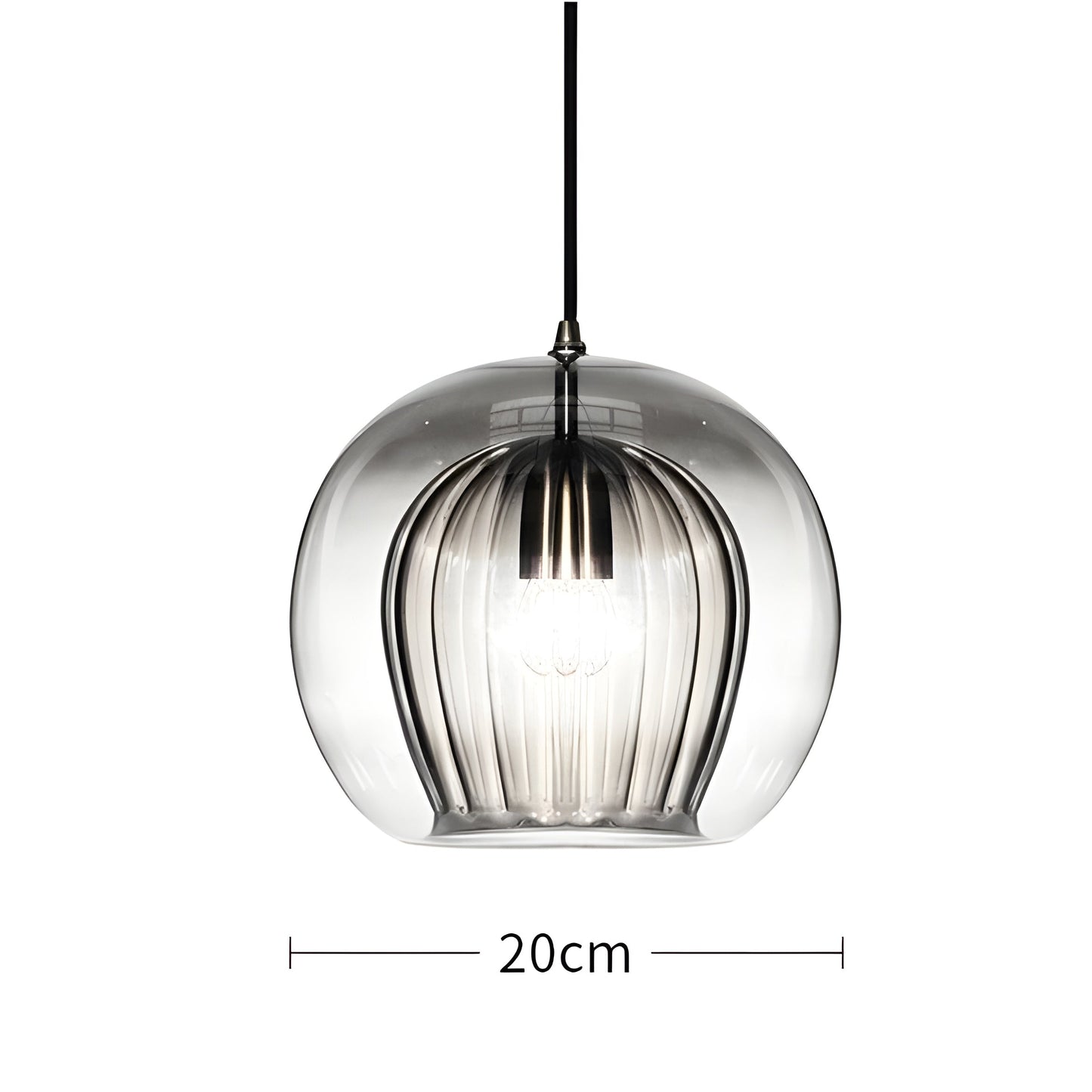 Elegant Glass Drop Pendant Lamp