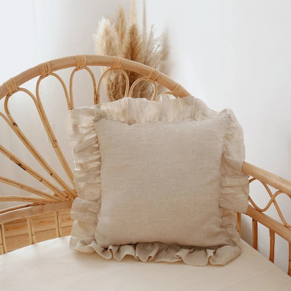 Soft Ruffled Pillow Cover
