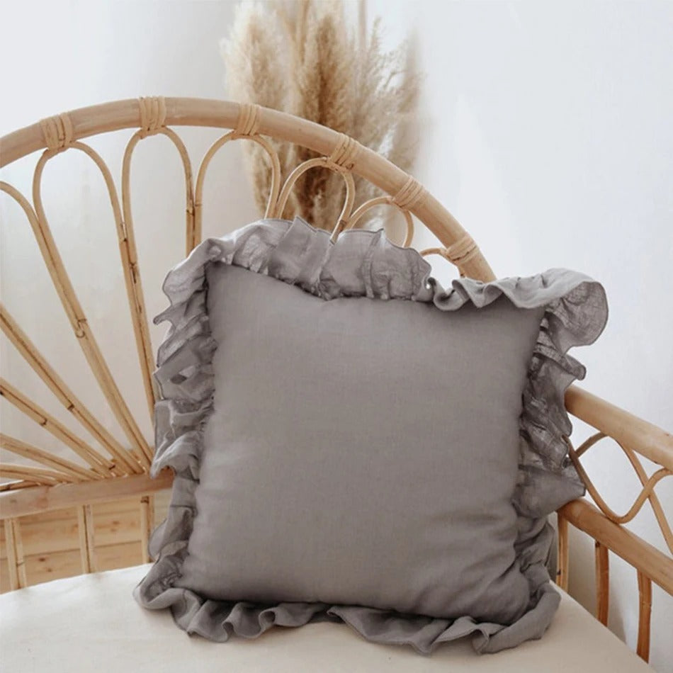 Soft Ruffled Pillow Cover
