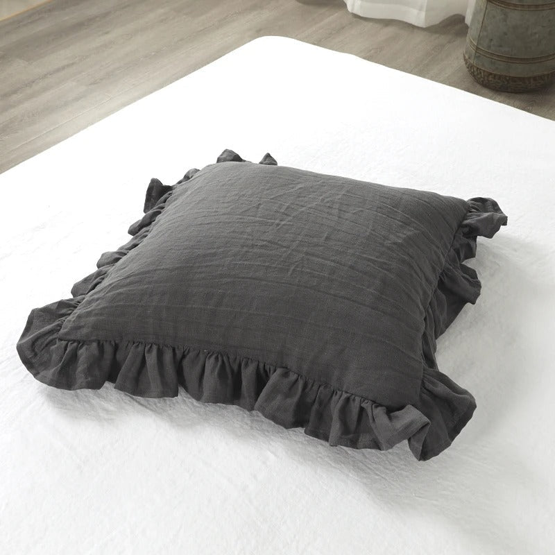 Soft Ruffled Pillow Cover