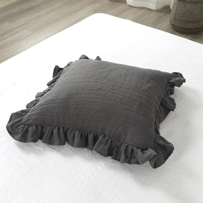 Soft Ruffled Pillow Cover