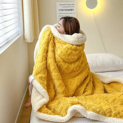 Plush Soft Woolen Throw Blanket