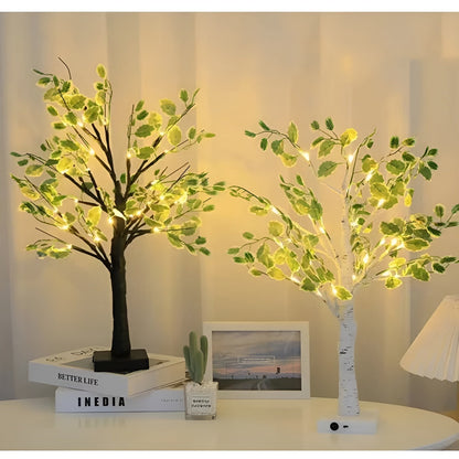 Stylish Tree Table Lamp – Soft Warm LED Lighting