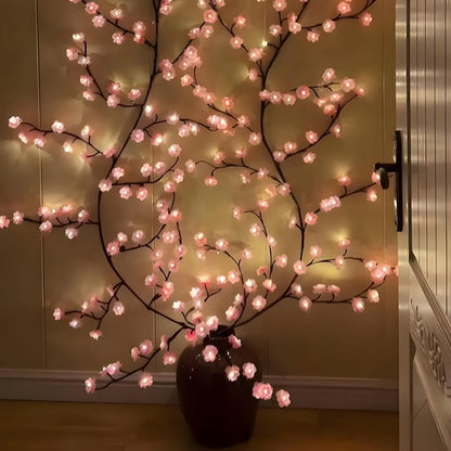 Pretty Pink Floral USB Table Lamp - Cofik