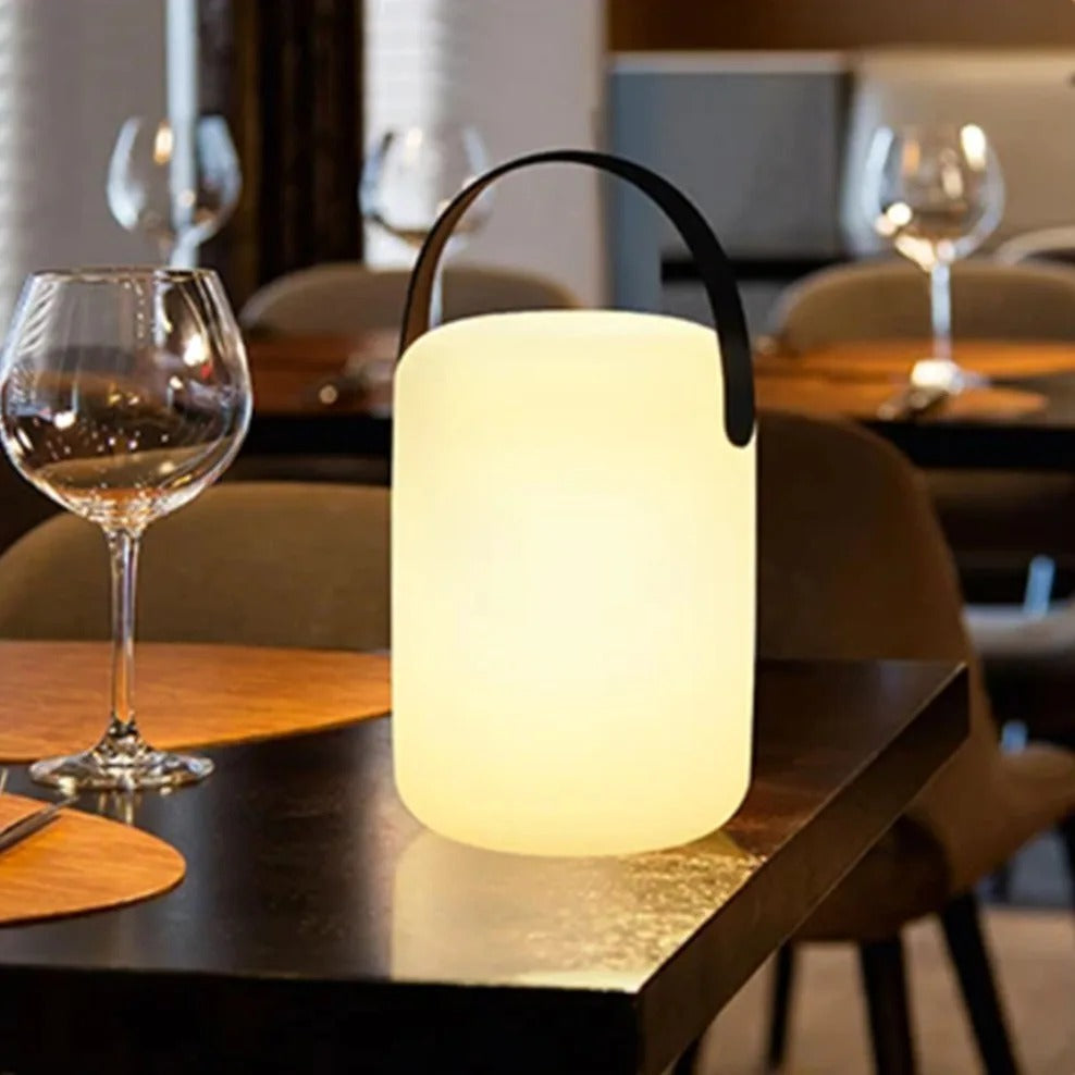 Compact Wireless LED Table Lamp with Remote