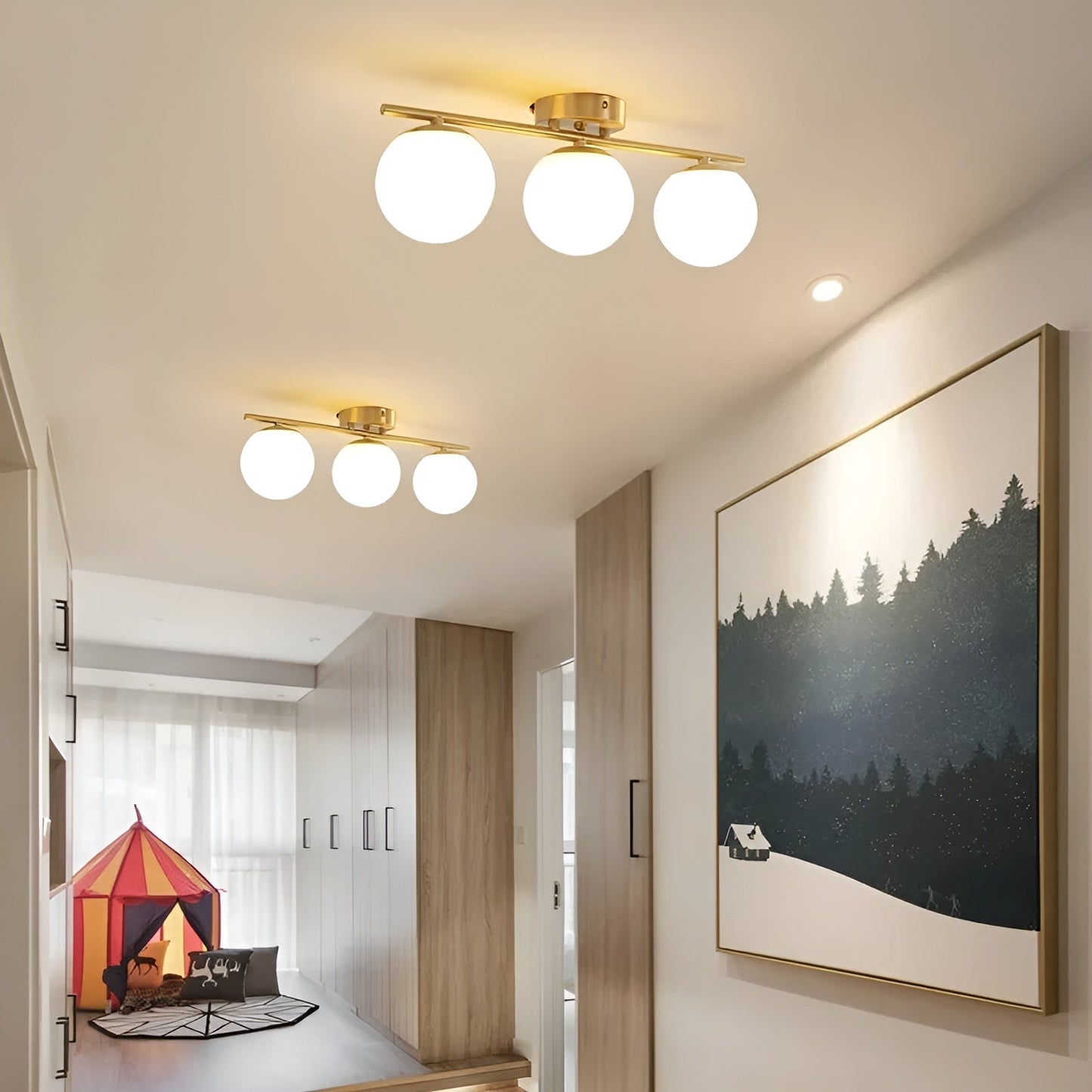 Modern Glass LED Ceiling Lamp