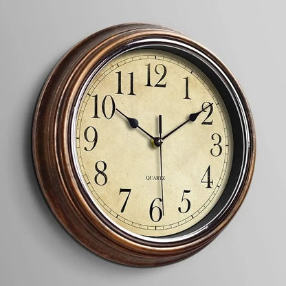 Quiet Traditional Round Wall Clock for Home Office - Cofik