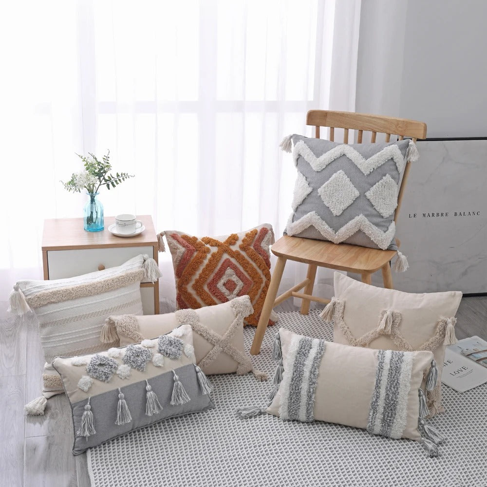 Vintage Textured Pillow Cover