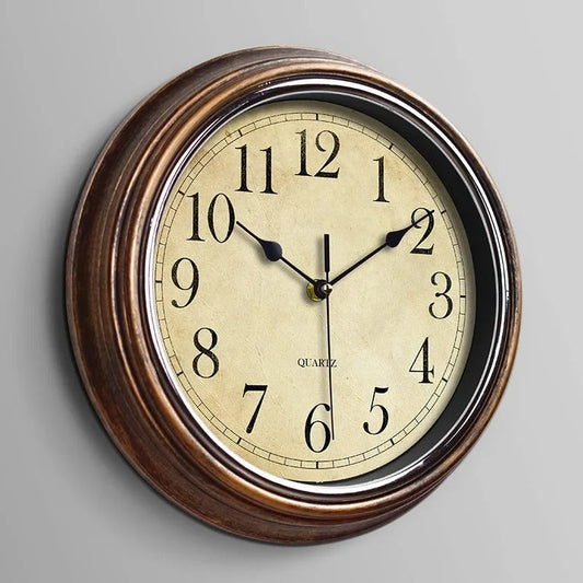 Traditional Wooden Silent Wall Clock - Cofik