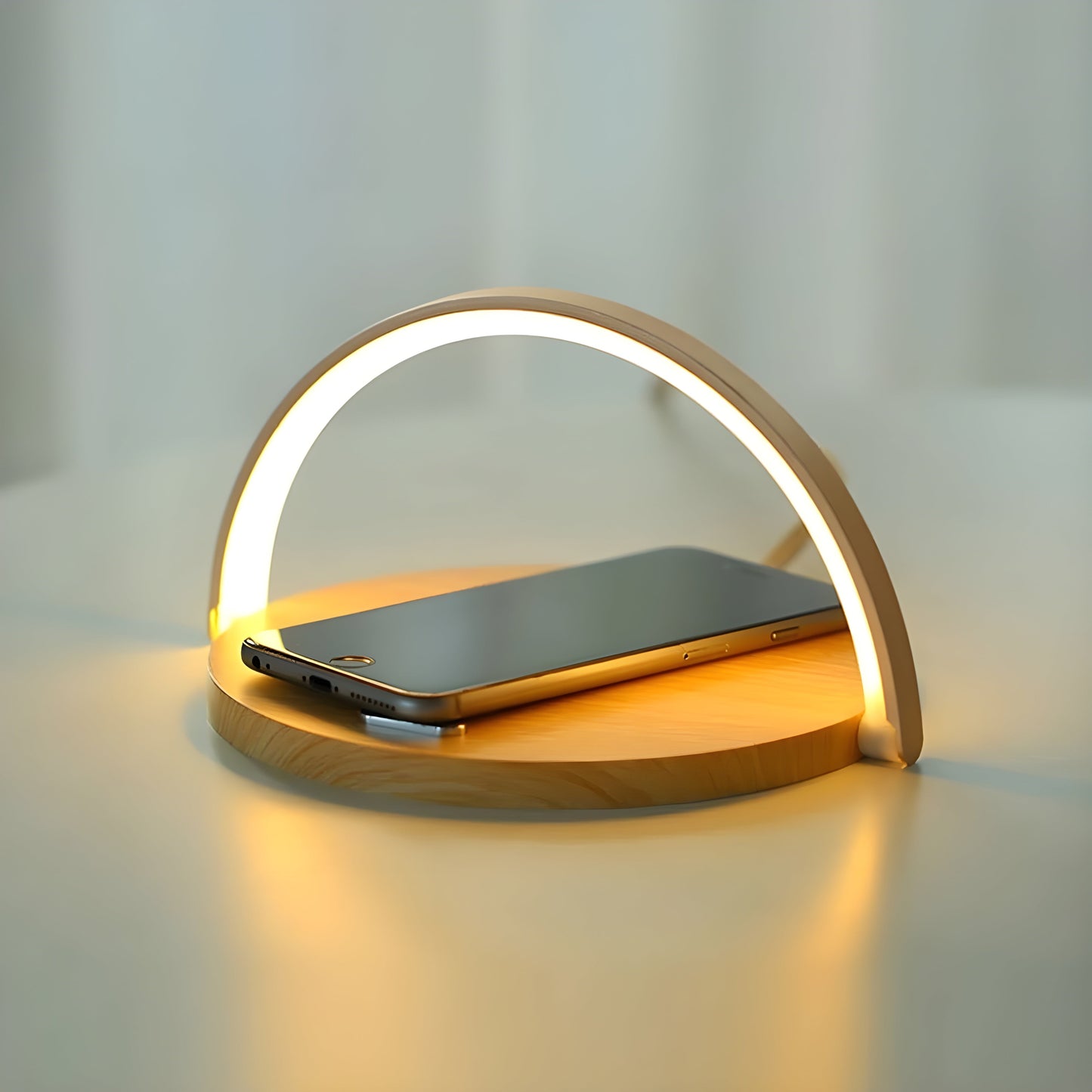 Wireless LED Desk Lamp with Fast Charging