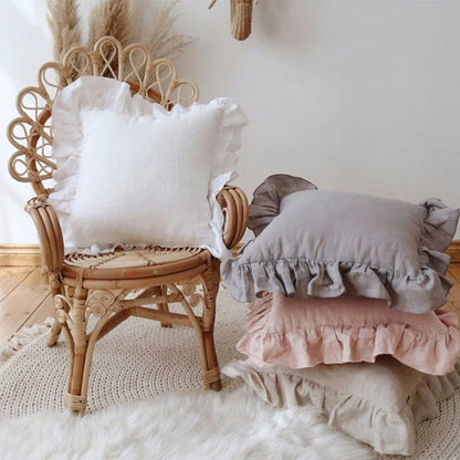 Soft Ruffled Pillow Cover - Cofik