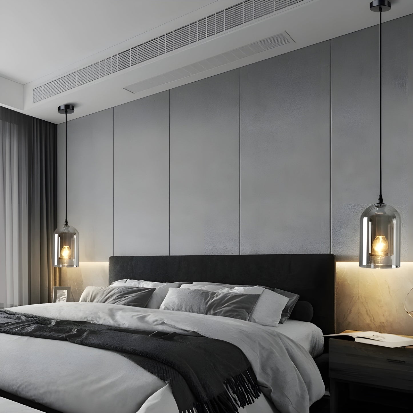 Elegant Double Glass Pendant Lamp