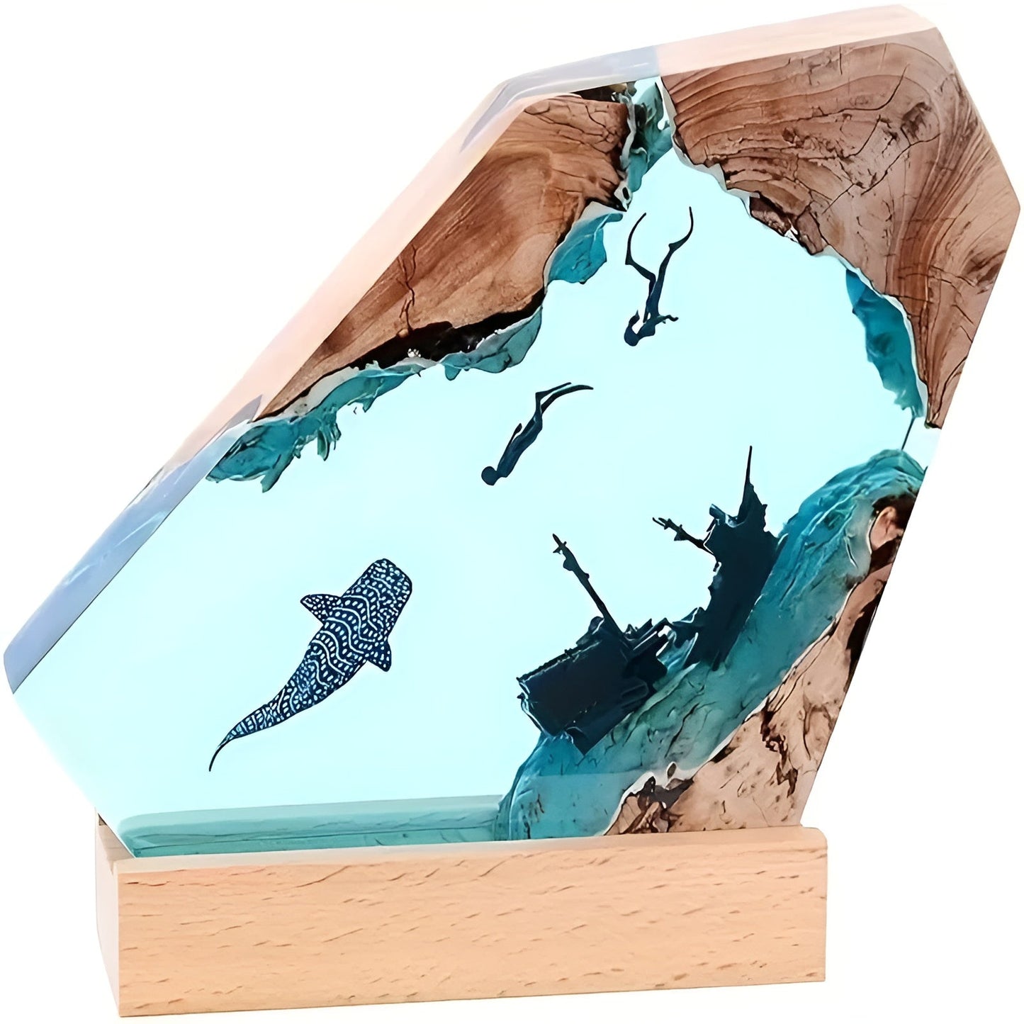 Calming Sea Glass Desk Lamp