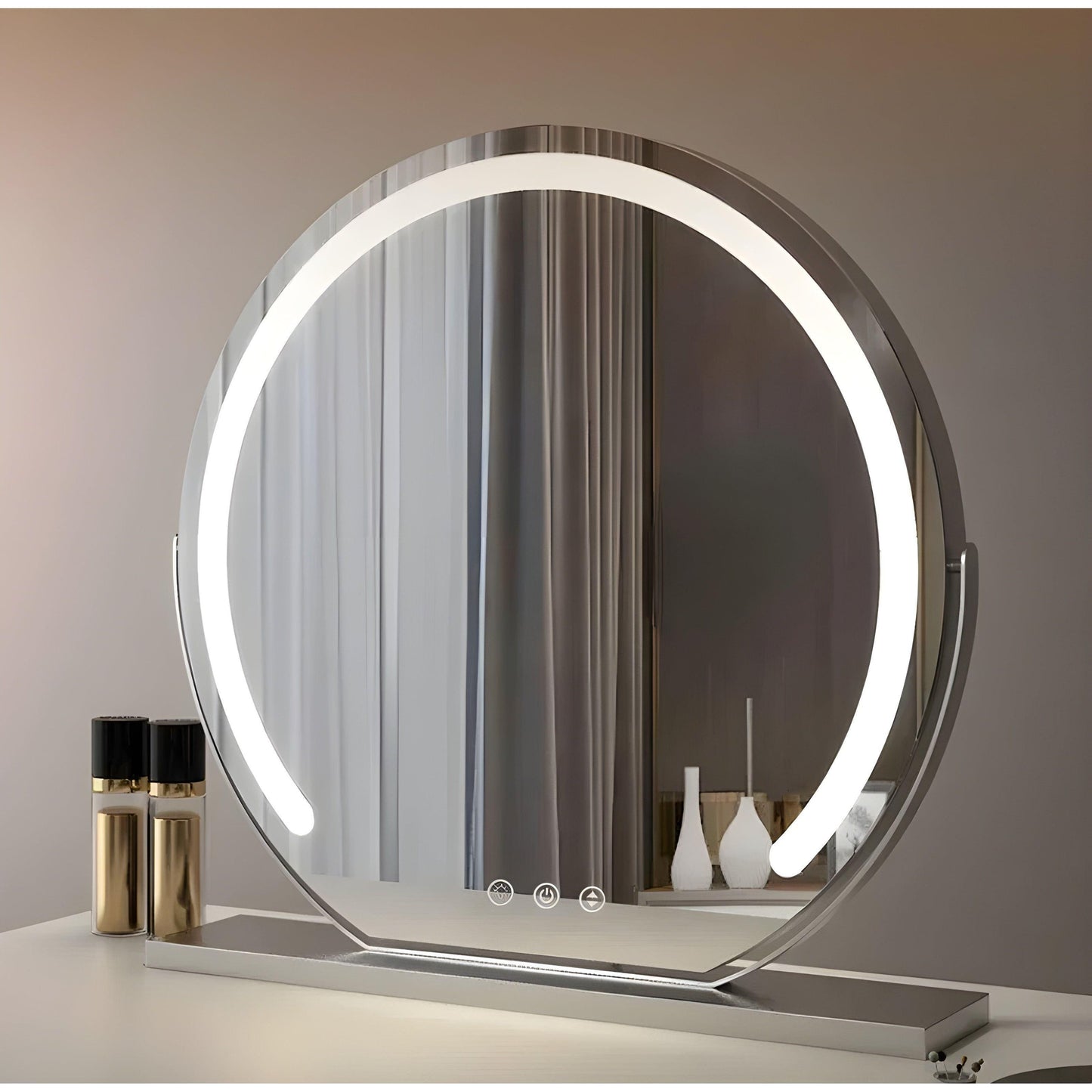 Bright LED Vanity Mirror with Adjustable Lighting