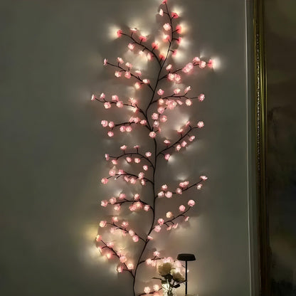Pretty Pink Floral USB Table Lamp