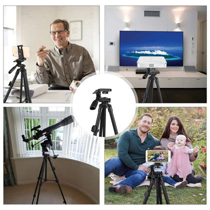 Portable Phone Tripod with Remote and Selfie Stick