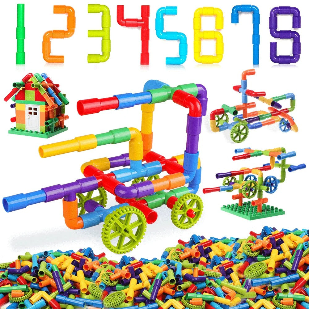Fun Kids Construction Toy Block Set
